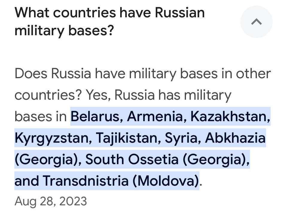 @oneoldfart60 @Nate_McMurray I tried finding Russian bases surrounding the USA but just got this list; doesn’t sound like any are remotely close to us. So who are the warmongers in this story?