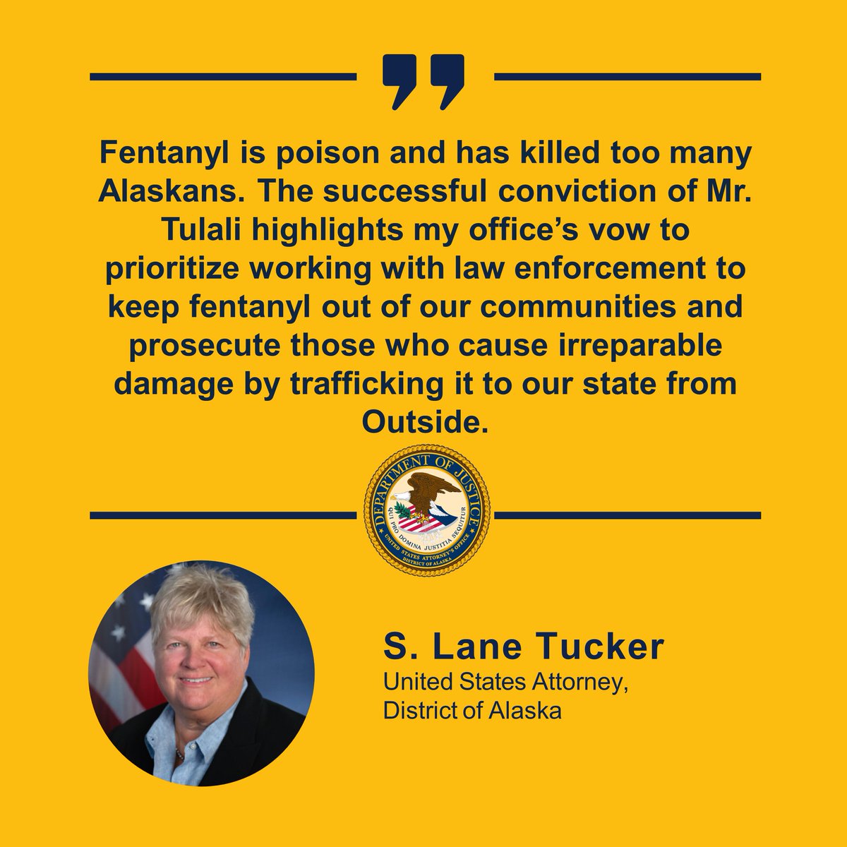 A federal jury convicted a California drug dealer late Friday for his connection to the fatal fentanyl overdose of a Fairbanks man. @FPD_Police @DEASEATTLEDiv @DEAAnchorage justice.gov/usao-ak/pr/fed…