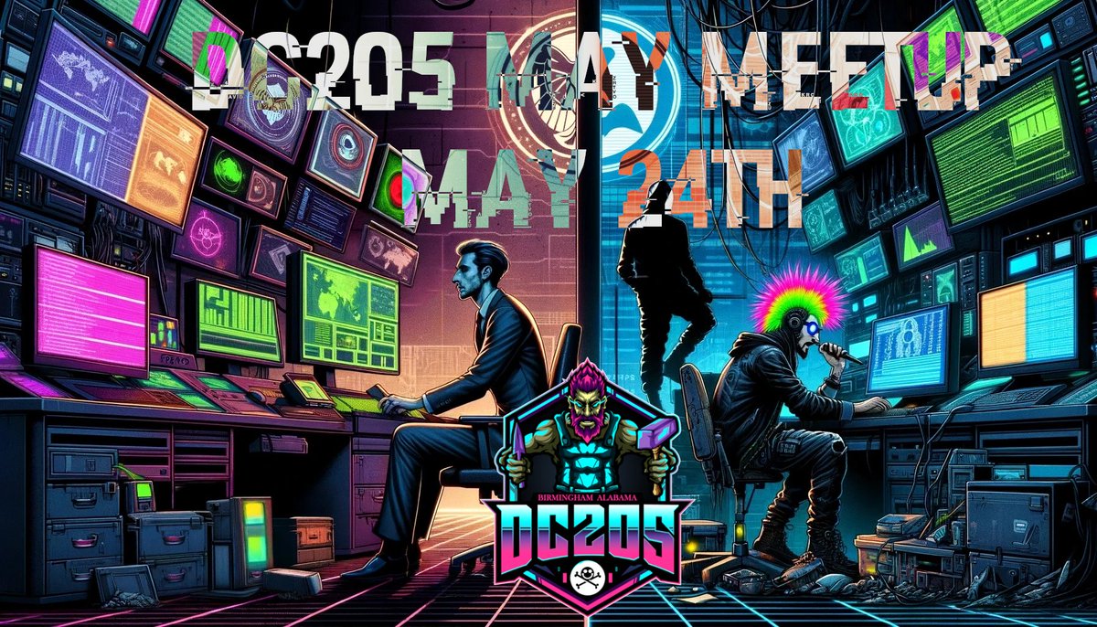 dc205 (@dc205bhm) on Twitter photo Join us for the #DC205 May Meetup on May 24th, 7-9 PM <a href="/RMM_Bham/">Red Mountain Makers</a>, #Birmingham ! Dive into our Counter Surveillance Workshop with expert Chris Browning, exploring TSCM and cutting-edge surveillance tech. tinyurl.com/357d5vpa #DEFCON #RedMountainMakers #hacktheplanet Join us for the #DC205 May Meetup on May 24th, 7-9 PM <a href="/RMM_Bham/">Red Mountain Makers</a>, #Birmingham ! Dive into our Counter Surveillance Workshop with expert Chris Browning, exploring TSCM and cutting-edge surveillance tech. tinyurl.com/357d5vpa #DEFCON #RedMountainMakers #hacktheplanet