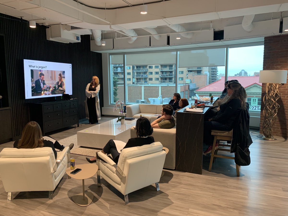 Thanks to everyone who came out to our Plain Language Writing and Editing Workshop with <a href="/Believeco_Prtnr/">Believeco:Partners</a> and thank you <a href="/Believeco_Prtnr/">Believeco:Partners</a> for sponsoring!

It was a great chance to refresh our skills and experience hands-on learning with such a fantastic instructor.