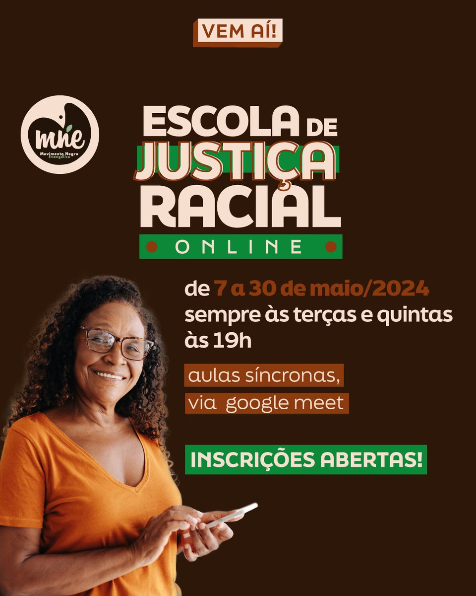 📢🌟 Novidade imperdível no O MNE!

Atendendo aos diversos pedidos, estamos emocionados em anunciar o lançamento da versão ONLINE da Escola de Justiça Racial do MNE Brasil! 🎉

Link de inscrição:  forms.gle/Poj1CmNKGJetmg…