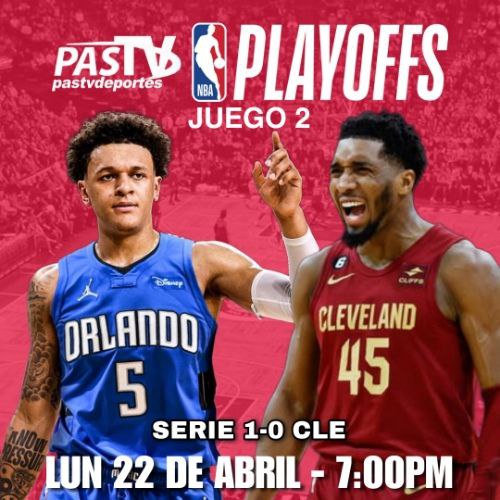 NBA Playoffs 🏀 Orlando Magic vs Cleveland Cavaliers Juego 2 en vivo por aquí 7:00pm Lunes 22 abril pastvdeportes.com/en-vivo/ #nba #magiccavs #nbaplayoffs #22Abril #DiadeLaTierra #22Abr RT