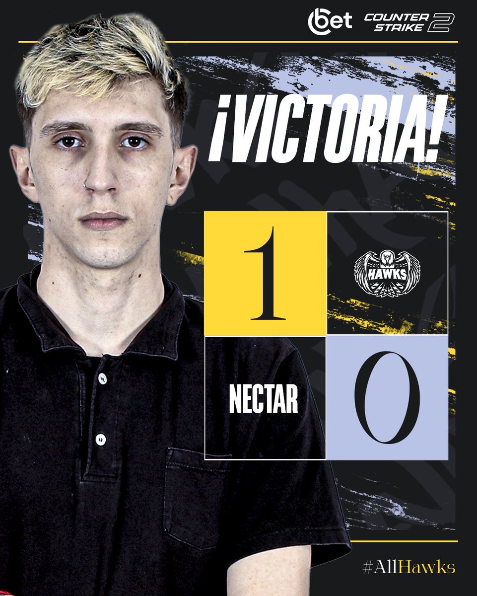 #CS2 | PRIMER PASITO ✅ Vencimos por 13-8 a #NECTAR en nuestro debut en la Serie B de @GamersClubCSes. OTRA VEZ EN PRIMERA VAN A VER A PAPÁAAA 🎶🎶🎶 #AllHawks🦅