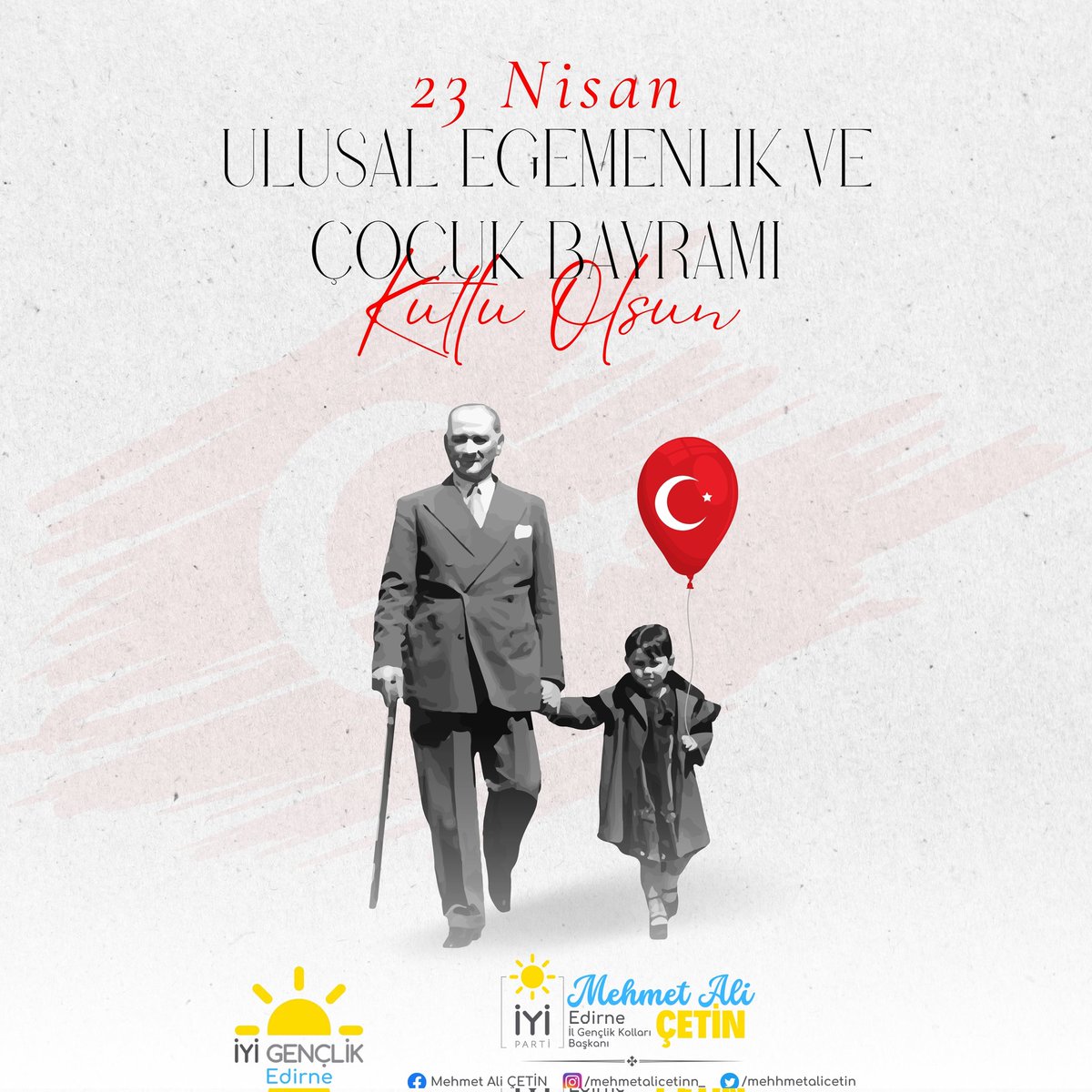 iyigenclik22's tweet photo. 23 Nisan Ulusal Egemenlik ve Çocuk Bayramı Kutlu Olsun https://t.co/S47451PcGp