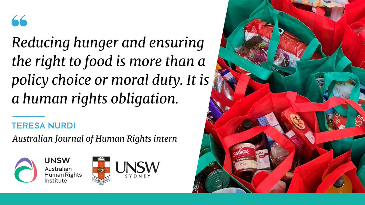 STUDENT BLOG | The time is ripe for the Australian government to take proactive steps to ensure every citizen’s right to available, accessible and adequate food: bit.ly/49OtYha
