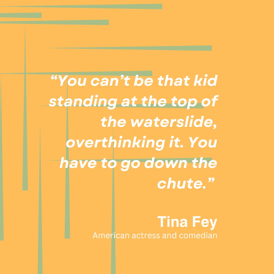 You can’t be that kid standing at the top of the waterslide, overthinking it. You have to go down the chute.” 
—Tina Fey 

#QuoteOfTheDay #TinaFey #SuccessQuote
 #lasvegasrealtor #lasvegasrealestate #sparrowsells #lasvegashomes #realestate #vegasbaby #realtorlife