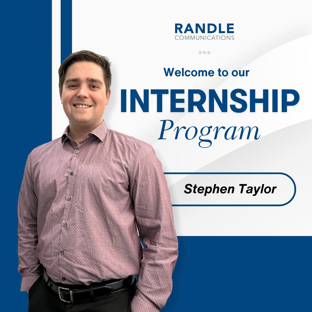 We are thrilled to introduce Stephen Taylor to our Internship Program! Stephen is a @ChicoState graduate and our firm’s tremendous spring intern. He’s passionate about learning about all areas of the communications industry, and we're happy to have him with #TeamRandle!