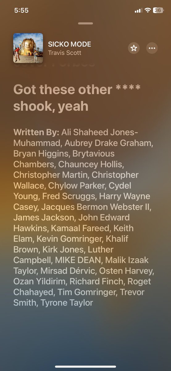 How much of a percentage you get when it’s these many writers on one song