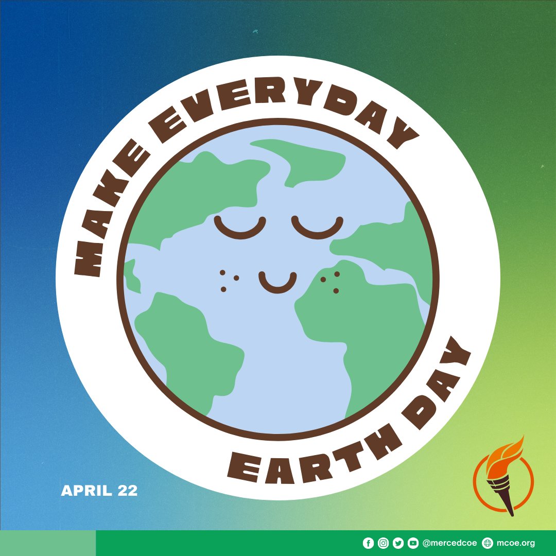 Let's make everyday, Earth day! 🌎 From reducing waste to teaching environmental education, every small act counts to protect the planet for future generations. Happy Earth Day, from MCOE ✨
