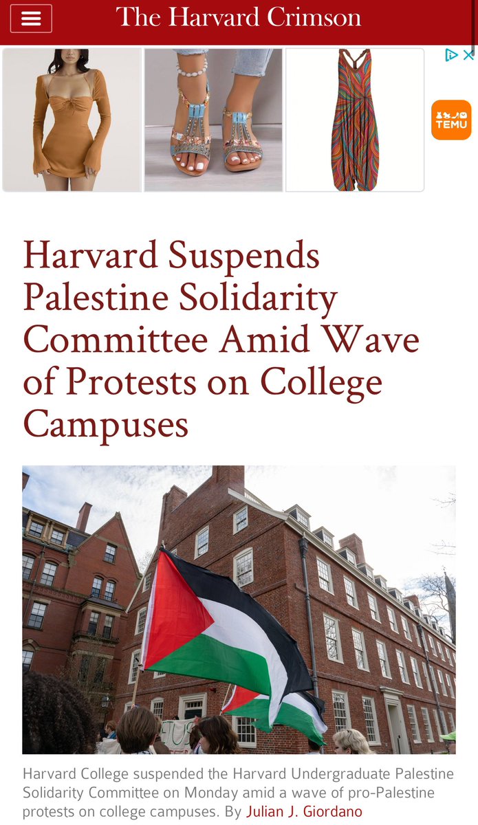 Harvard is cracking down on one of their anti-Israel groups.