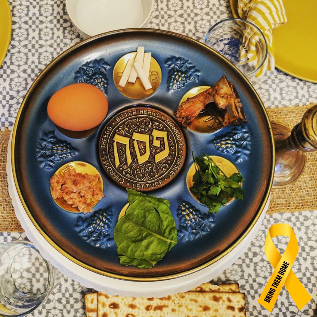 (1/2) We normally wish all who observe a Happy Passover, but “happy” is difficult this year as empty chairs and other new symbols express the pain and grief the Jewish community feels for the 133 hostages still held in Gaza….
