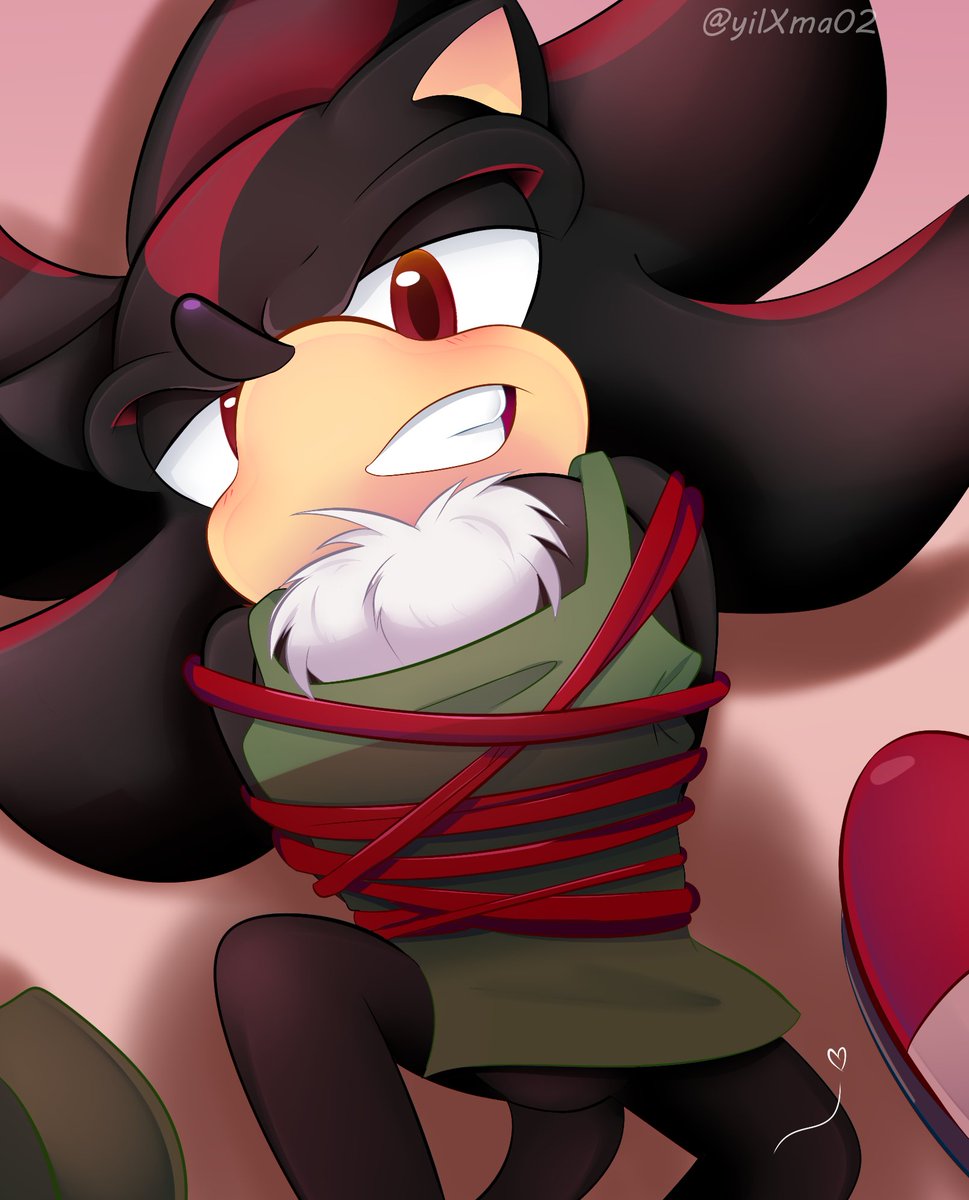 Let me go!! Faker!!..... 
..Nah💕😏 
#sonadow #ShadowTheHedgehog #Shadow