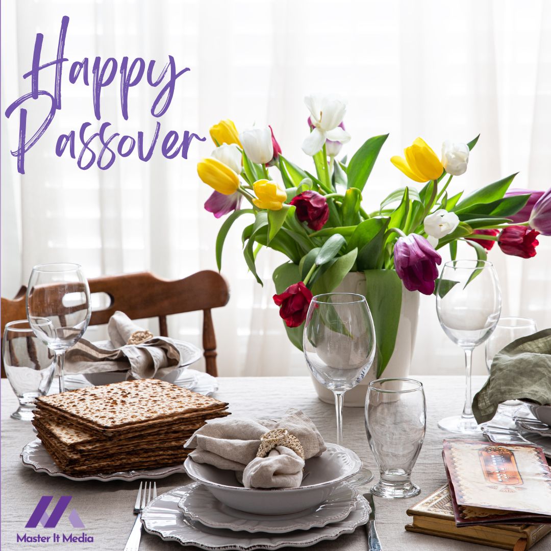 MasterItMedia's tweet image. 💜 Sending warm wishes to all those celebrating Passover. May your holiday be filled with love, joy, and meaningful traditions. 🌸 #HappyPassover #ChagSameach 
#MasterItMedia  #SimplifyingSocialMedia