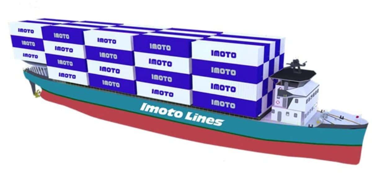 MarineInsight's tweet photo. Imoto Lines has partnered with Marindows on a zero-emissions container ship project.
Check out this article 👉https://t.co/7UTvByVc7t
#ImotoLines #ZeroEmission #Marindows #Maritime #MarineInsight #Merchantnavy #Merchantmarine #MerchantnavyShips https://t.co/96A9GbvN2j