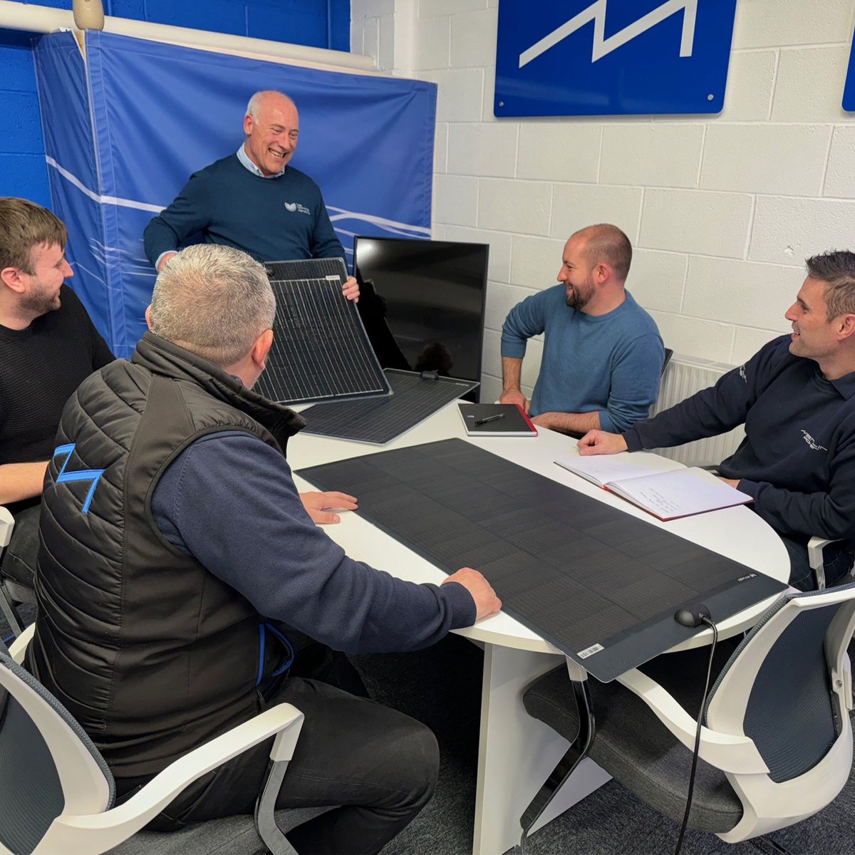 Merlin__Power's tweet photo. Great news! ๐
Last week we welcomed our friends at Solar Technology International to the Merlin Power office for a day of training on their EFTE and MHD solar panels.
๐ฒCall us today and we can help you find the solar panels that are right for you.
#MerlinPower #TrainingDay https://t.co/ZEPbnQl8I0