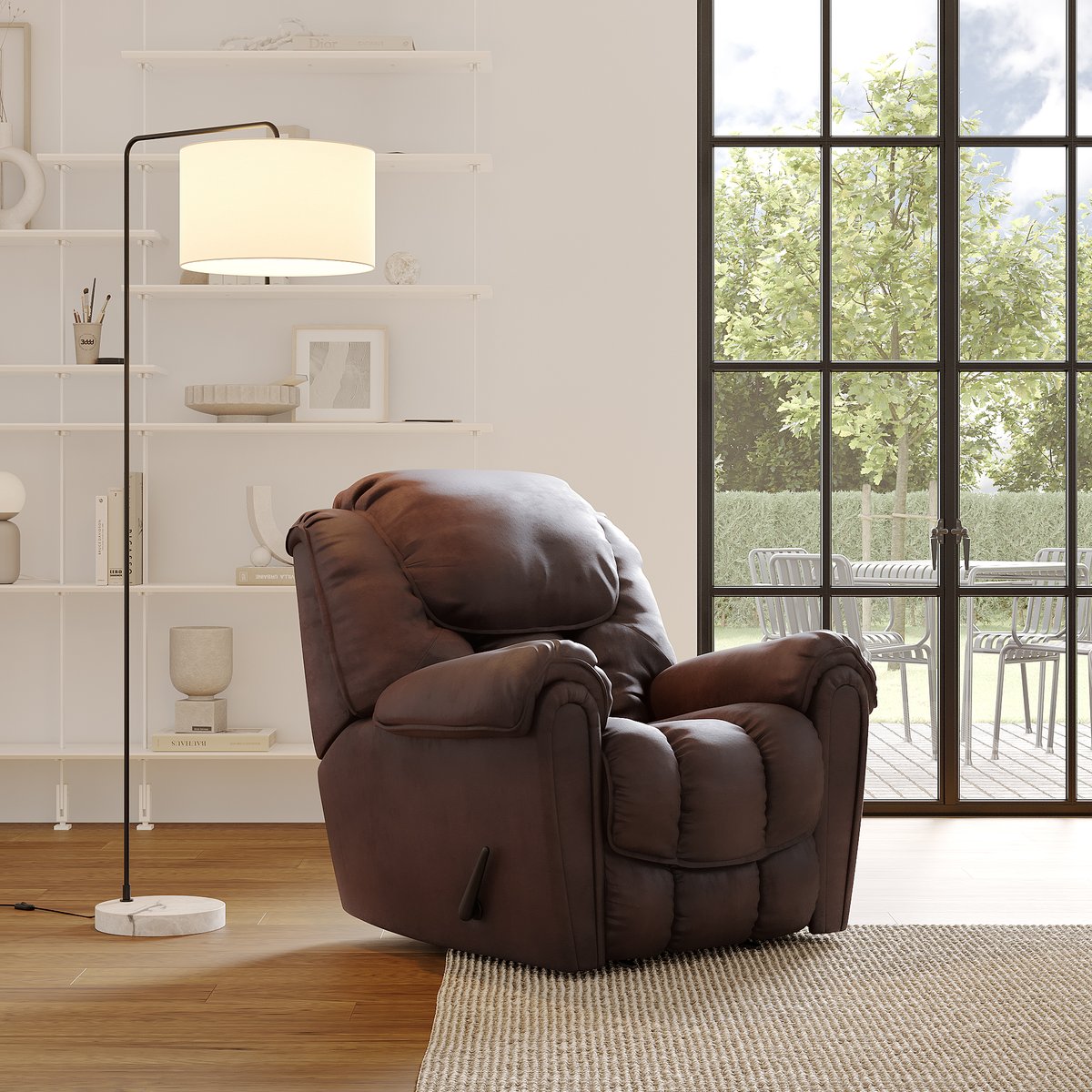 Discover ultimate relaxation with the Surf Rocker Recliner from Gallery Furniture. Perfect blend of style and comfort in one chair. Transform your living space and unwind in luxury. Details: galleryfurniture.biz/4aDuvEf