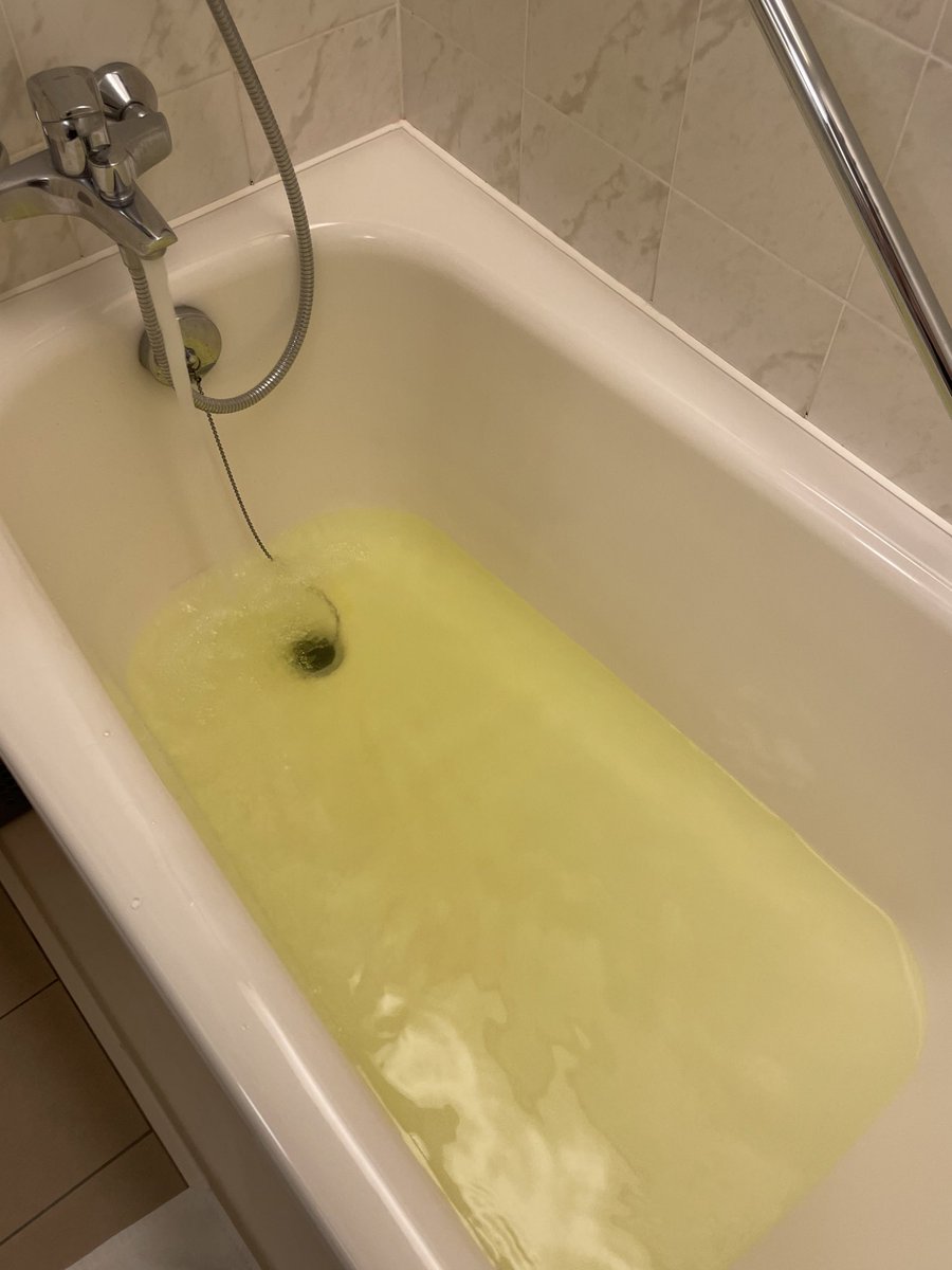 bought hinoki scented bath salts didn’t realize they were yellow and took a nice warm pee bath