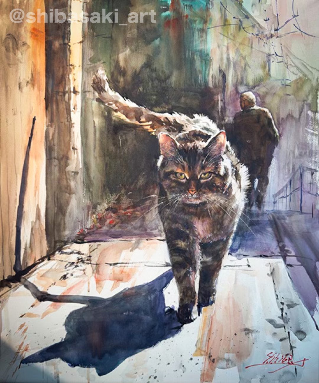 Watercolor by Shibasaki🎨柴崎春通 on X: Watercolor by Shibasaki🎨柴崎春通 on X: