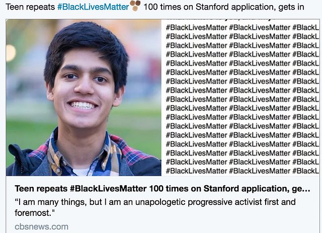 This guy got into Stanford, Princeton, and Yale a few years ago. He went to Yale. These schools are what they want to be.