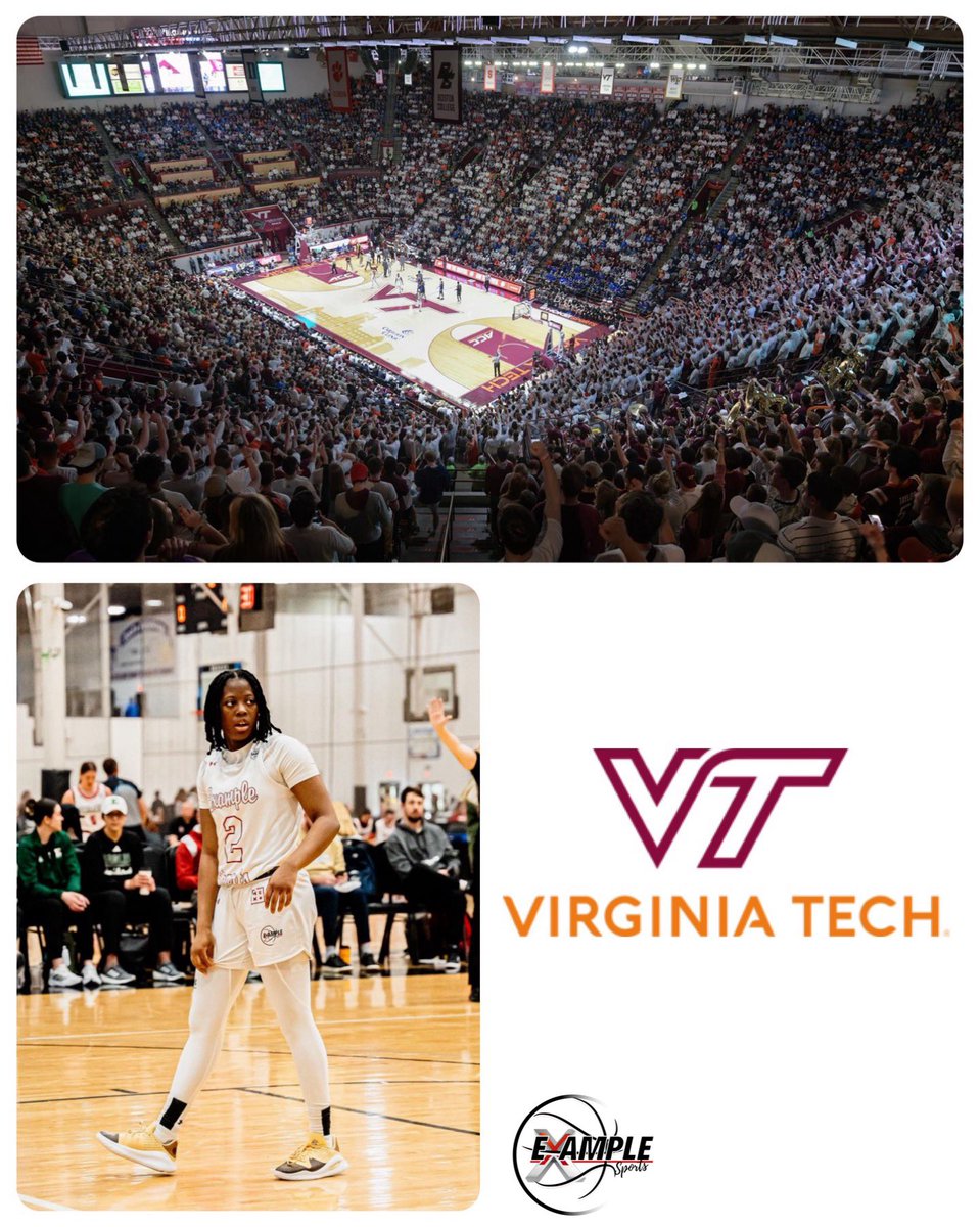 Congratulations to 2025 PG Destiny Jackson on receiving a Scholarship Offer from Virginia Tech. #ExampleStrong #JustWork