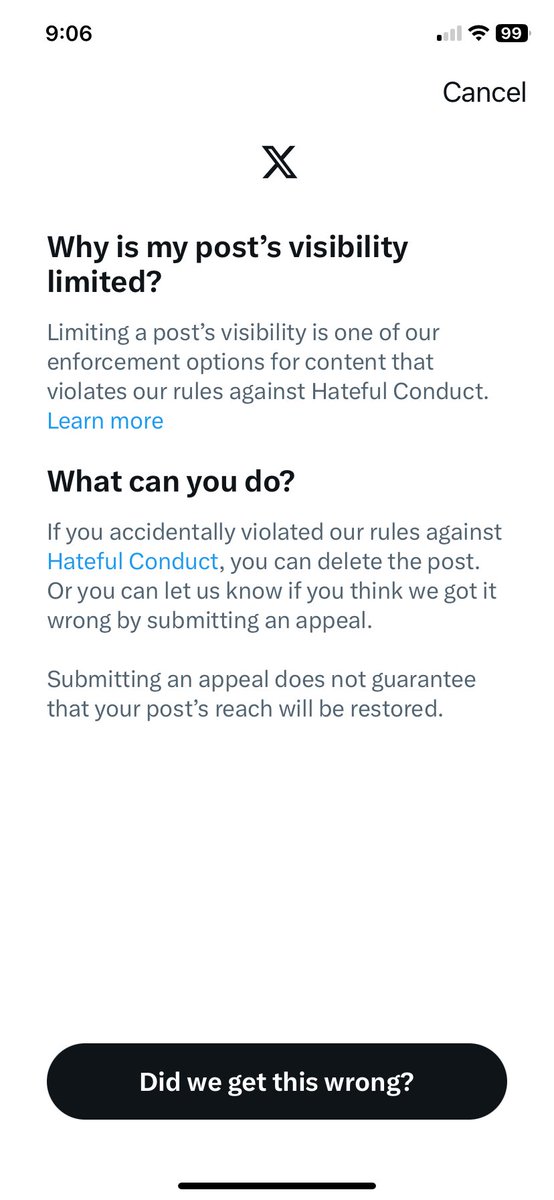 JamesInCBR's tweet image. It seems that criticism of X results in being censored by X 😂 the hypocrisy is thick
