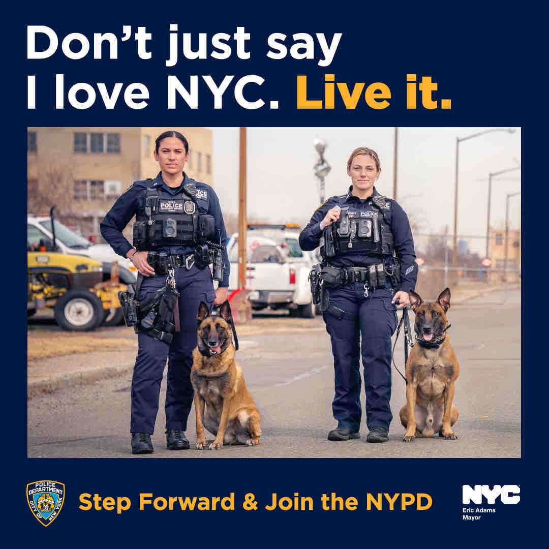 Make a difference in your community by joining NY’s finest! Registration for the Police Exam is currently OPEN NOW! For more information or to chat with a recruiter from @nypdrecruit, please visit NYPDRECRUIT.COM, or call 212-RECRUIT.