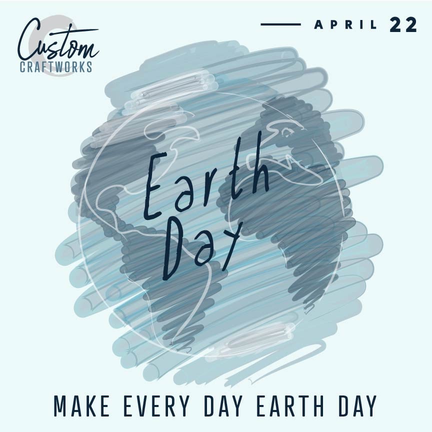 🌍✨ Celebrating Earth Day with love! 🌿 At Custom Craftworks, we honor our beautiful planet today and every day. Join us in taking small steps for a greener tomorrow. What are you doing to make a difference? Share your actions! 💚 #GreenLiving #CustomCraftworks #HealTheEarth