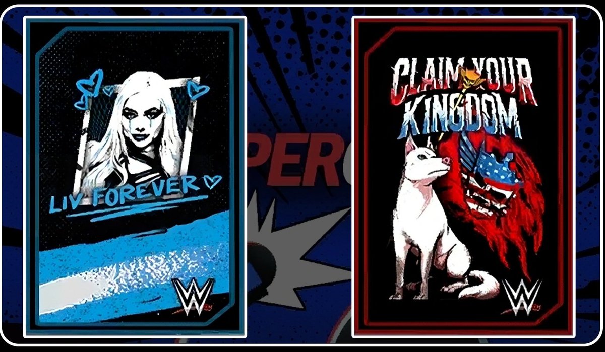 NEW Cardbacks have been added to wwesupercard.com for $4.99 USD each! • Liv Morgan • Cody Rhodes #WWESuperCard