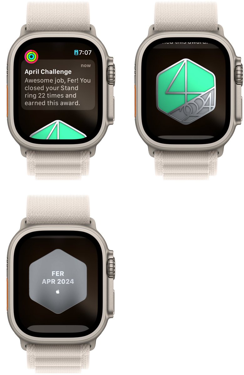 fer_schez's tweet image. #AppleWatch ⌚ #MonthlyChallenge 🏅 April ✅ ⁦@Raov3⁩