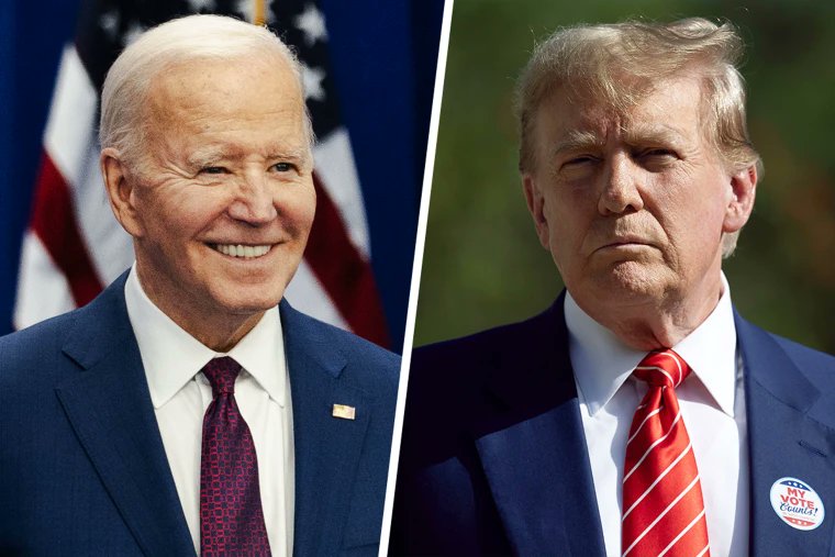Presidential polling among those who say they are definitely voting in November: Biden (D): 53% Trump (R): 47% Marist / Apr 18, 2024 / n=1047