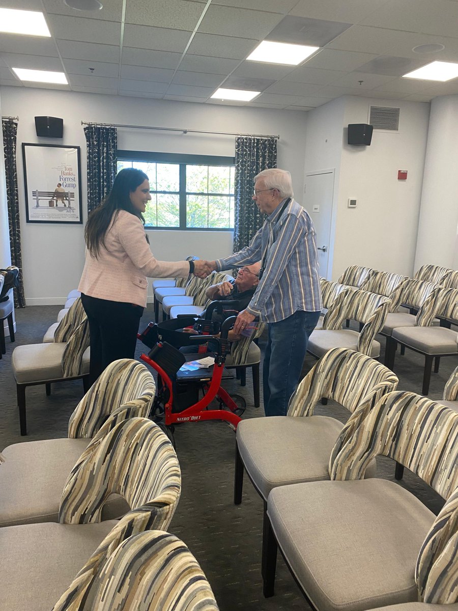 I was honored to attend a meeting of the Landsdowne Woods Democratic Club today! It was great to speak with these engaged voters who share my desire to make this country a better place.