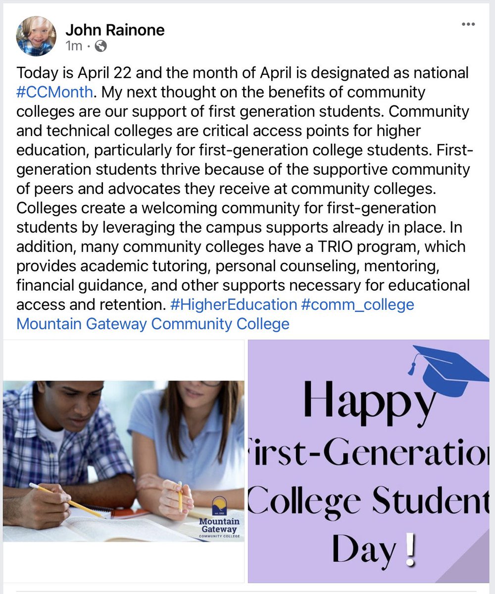 #CCMonth #HigherEducation @mgccva