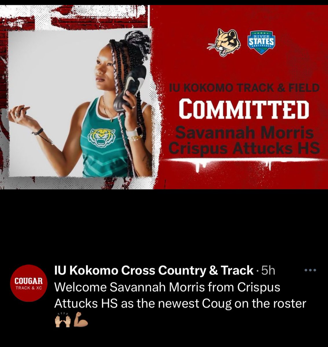 <a href="/CAHSTrackField/">Crispus Attuck HS Track and Field</a> senior made it official today. Proud of what you have done in your career at Attucks and excited to see what you can do to help this program grow also during your time.