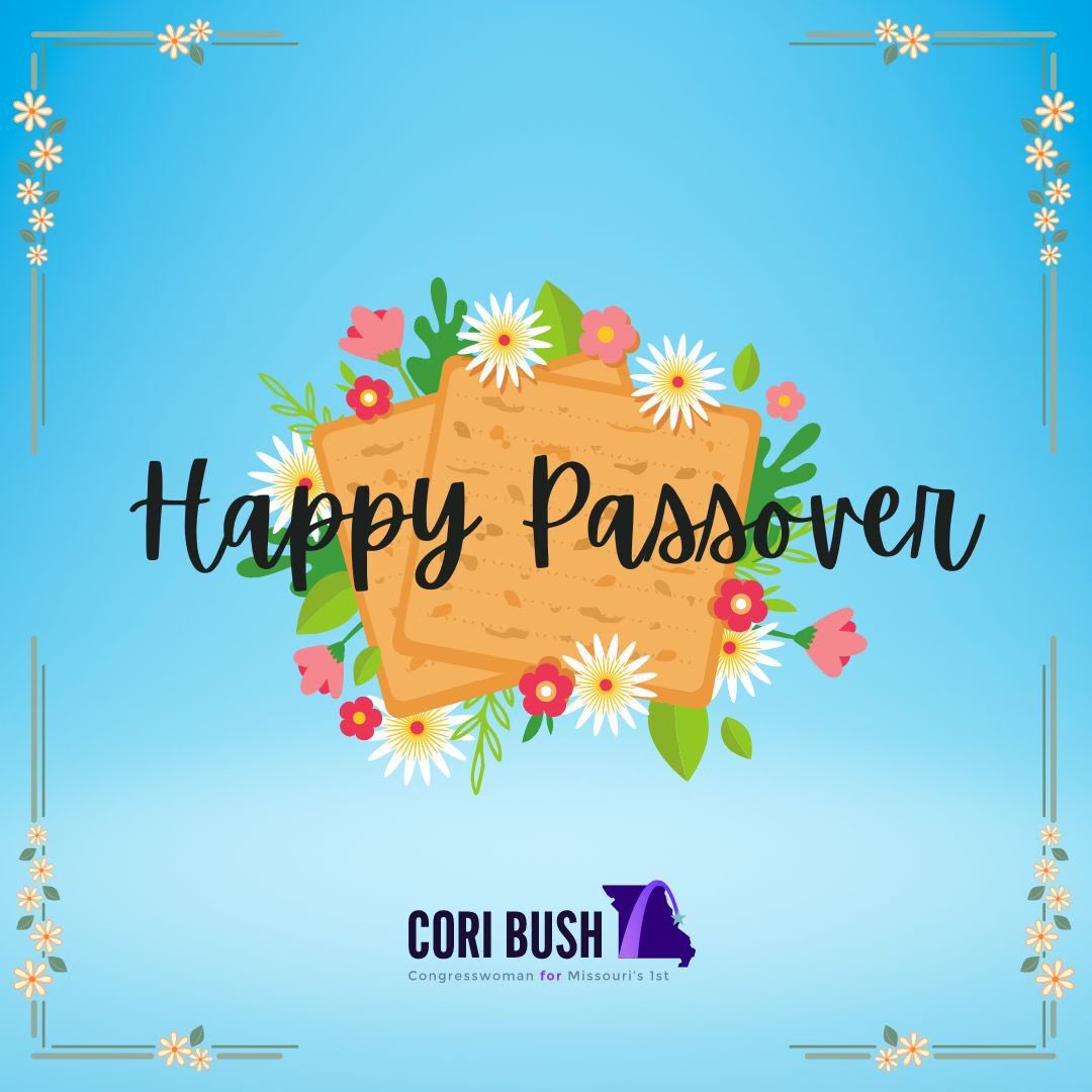 I’m wishing our Jewish neighbors in St. Louis and beyond a joyous Passover. Chag Sameach!