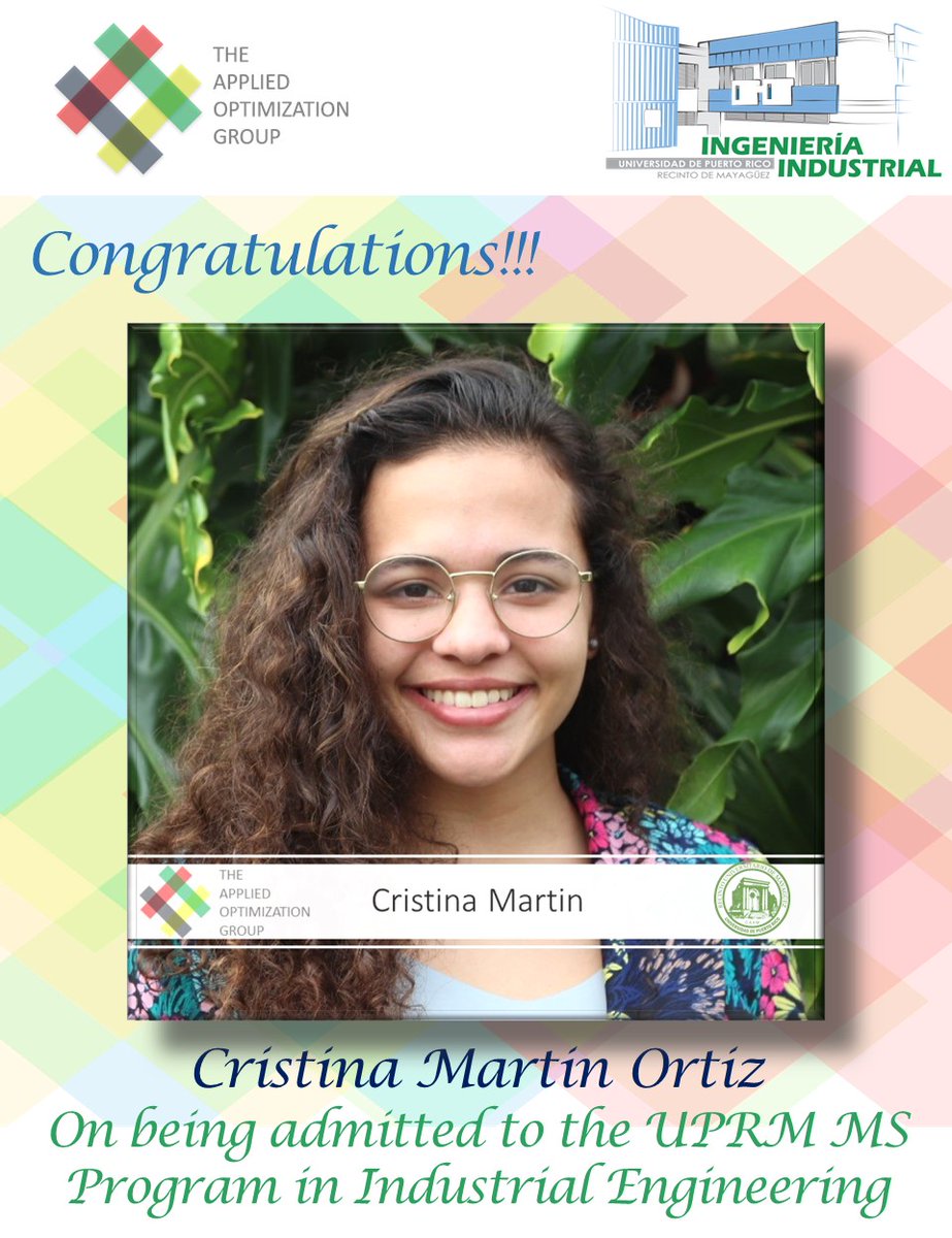 Proud of you, Cristina!!! #aogachievers #ms #inin #uprm