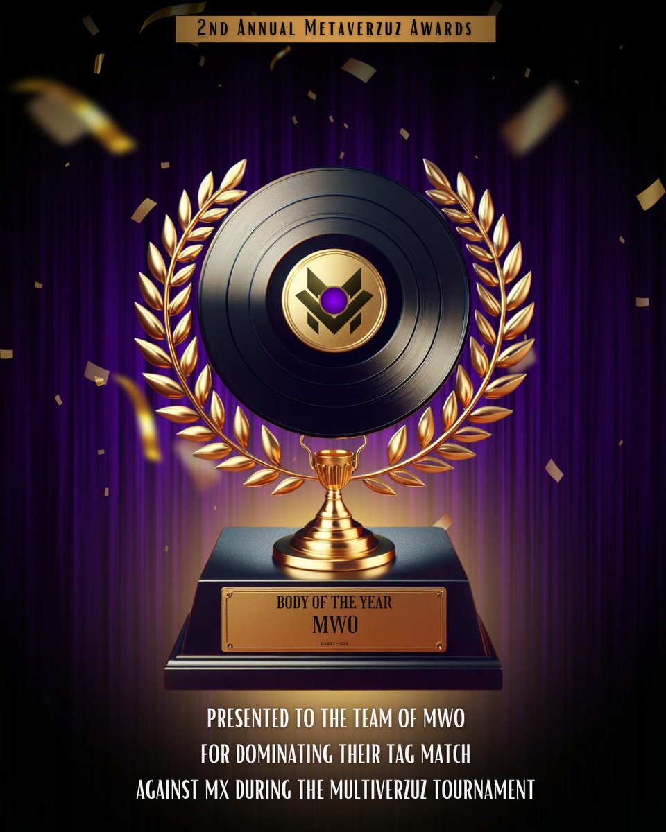 It was sheer dominance.

These competitors epitomize domination, and they are deserving of this recognition!

Taking home the 2023-24 Body of the Year award is the one and only #mWo! 🏆

@YungWhurlin & @iloveyashar, salute to you both‼️ #MVAs