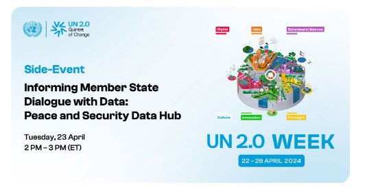 Join @UN_OICT Chief Information Technology Officer @BMarianoJr tomorrow at 2pm ET for “Informing Member State Dialogue with Data” to dive into transparent data for strategic decision making at the Member State level during UN 2.0 Week! RSVP now: events.teams.microsoft.com/event/17bc6142…