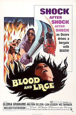 The first film of the evening, BLOOD & LACE is definitely a cult classic in the realm of sleazy proto-slasher cinema from the early '70s. #filmmaking #cultmovie #cult #sleaze #slasher #horror #gore #driveinmovies