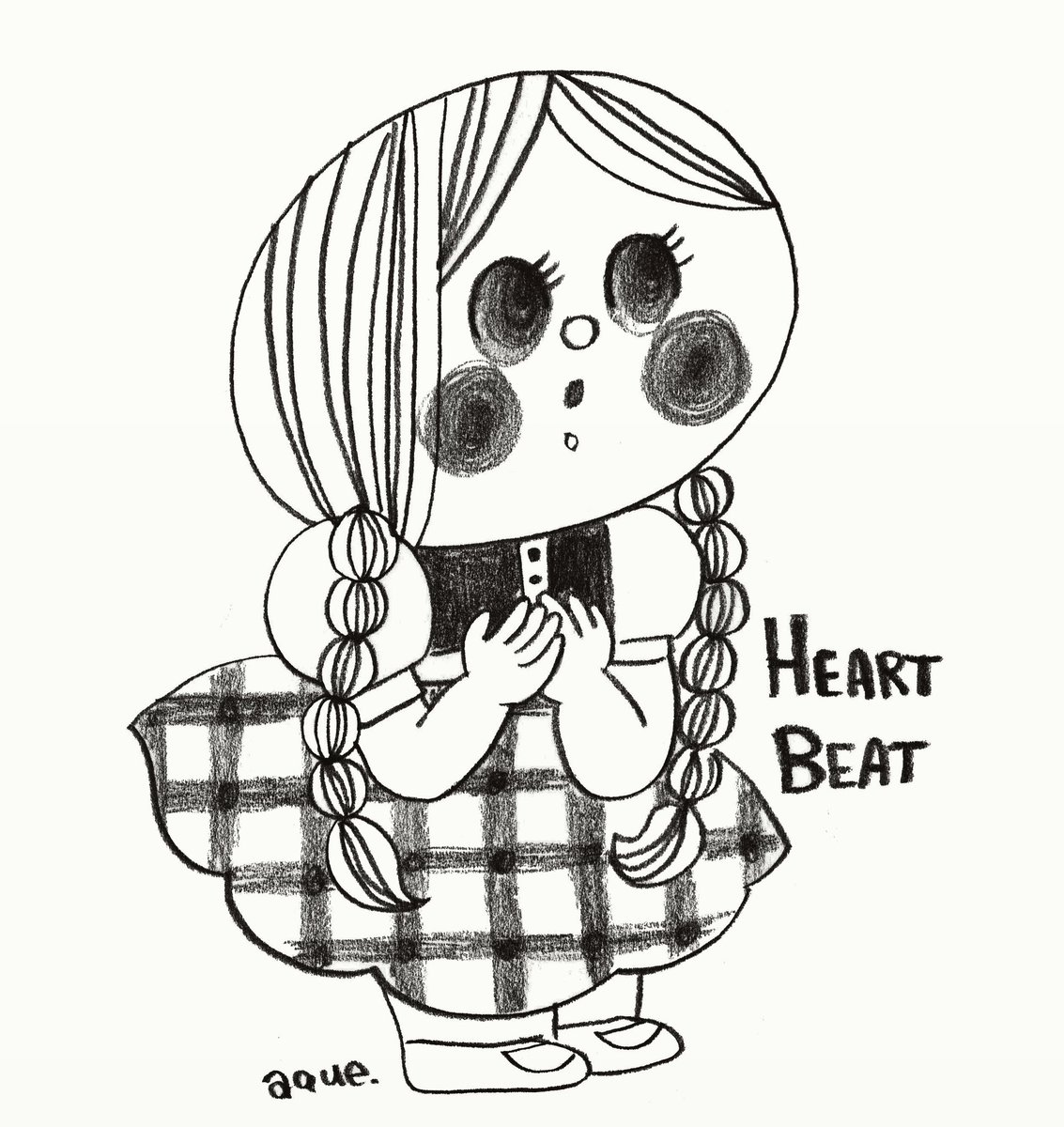 【1日1枚ラクガキ＊】
Heart Beat 
#illust #illustration #illustrator
#kidsillustration
#イラスト #イラストレーター
#あくざわめぐみ #MegumiAkuzawa
#こども #こどもイラスト
#春のイラスト