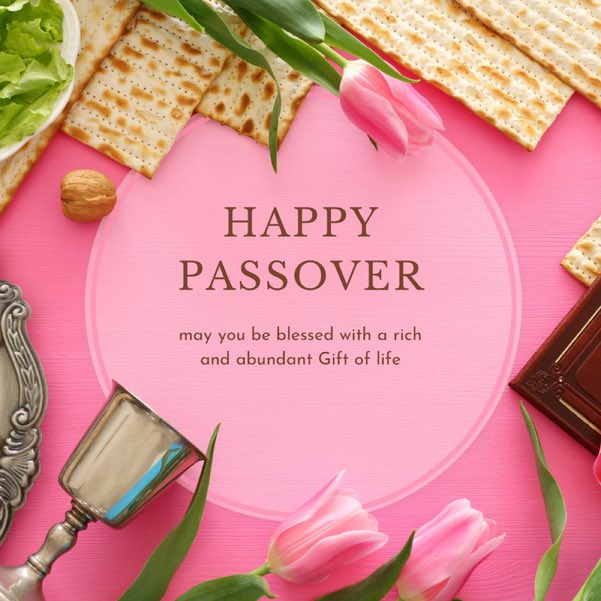 With so much antisemitism I see online & on college campuses these days, I am praying my Jewish friends can enjoy the next 7 days in peace. #HappyPassover