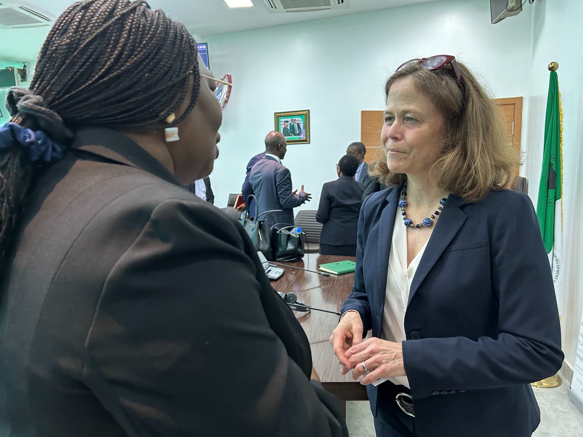 At @AfDB_Nigeria, our team met with #IFAD Nigeria Country Director Dede Ekoue and counterparts. We're building on our collaboration to implement Special Agro-Industrial Processing Zones (SAPZ) across the country. Learn more about #SAPZ in Nigeria🎦: vimeo.com/763353359