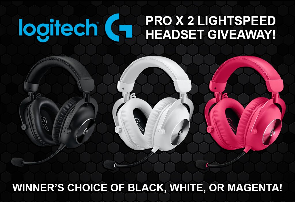 It's giveaway time! Courtesy of @LogitechG, I'm giving away a PRO X 2 Lightspeed wireless gaming headset! 🎧💙

To enter:

✅ Be A Follower
♥ Like This Tweet
🔁 Retweet this Tweet

That's it! One winner will be chosen this Friday at 11:00PM ET / 3:00AM UTC. Good luck to all! 😊