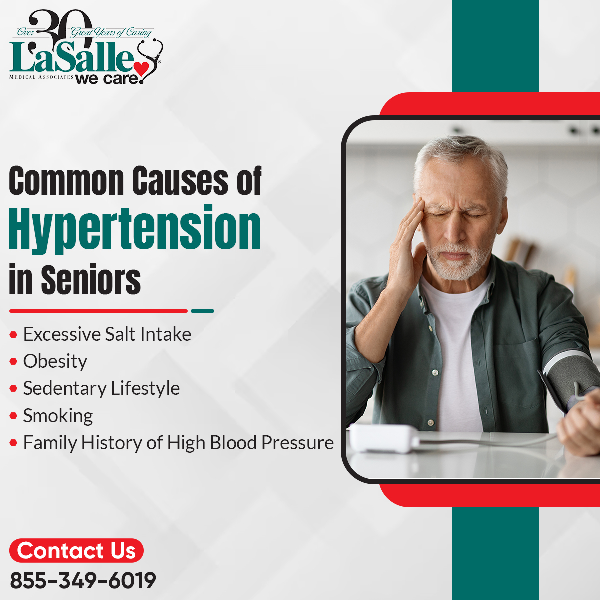 Hypertension, or high blood pressure, is a common health concern among seniors. While genetics can play a role, there are also lifestyle factors that can contribute to this condition.

Call us @ 855-349-6019 to learn how we can help.

#MedicalServices #SanBernardino