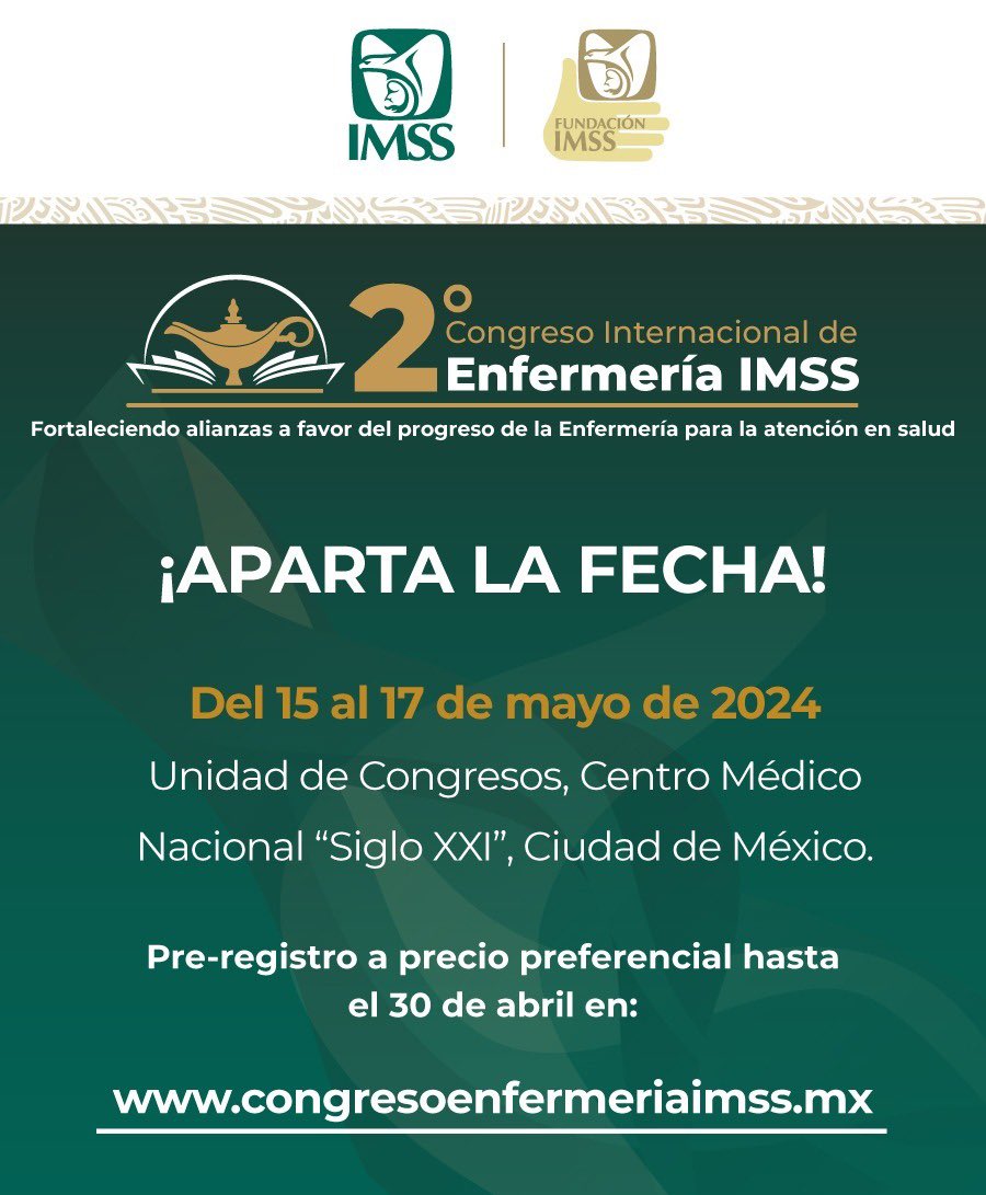 #IMSS #tuIMsS #nursing #enfermeria #cuidadoEnfermero
#congreso #nursingcare #IMSSBienestar #UPAEP  #UNAM #BUAP