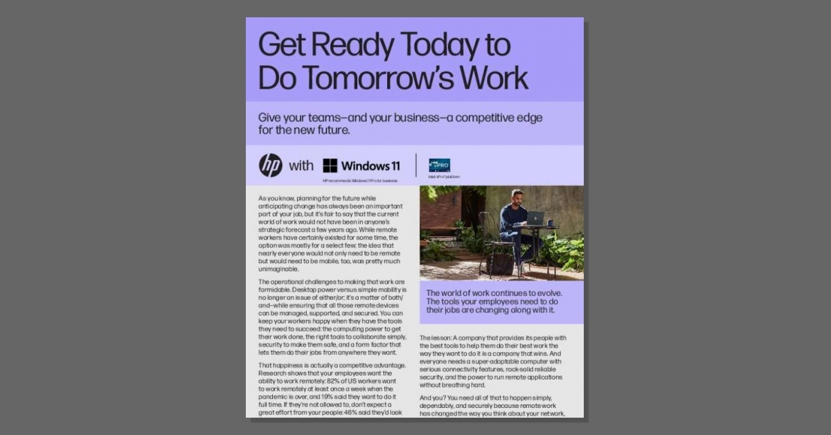 What's the key to winning in the #hybridworkspace? Reply to receive this timely eBook highlighting how the powerful, secure and compact @HP Elite Dragonfly series helps your teams perform their best work anytime, anywhere. stuf.in/bdv0rc