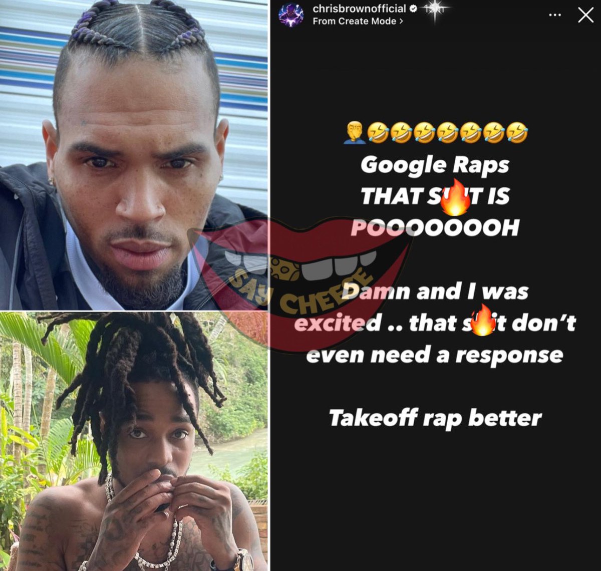 Chris Brown responds to Quavo’s latest diss: “That sh*t don’t even need a response Takeoff rap better”