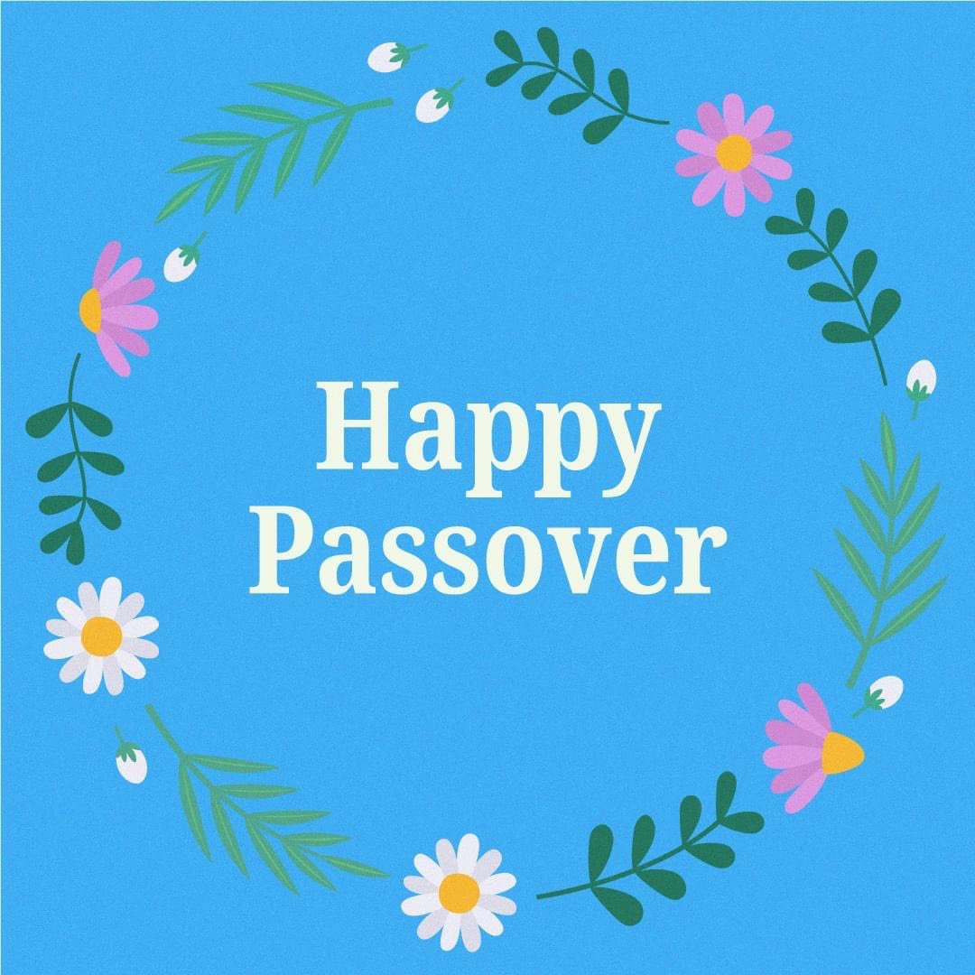 To all those beginning their Passover celebrations this evening, Chag Pesach Sameach.