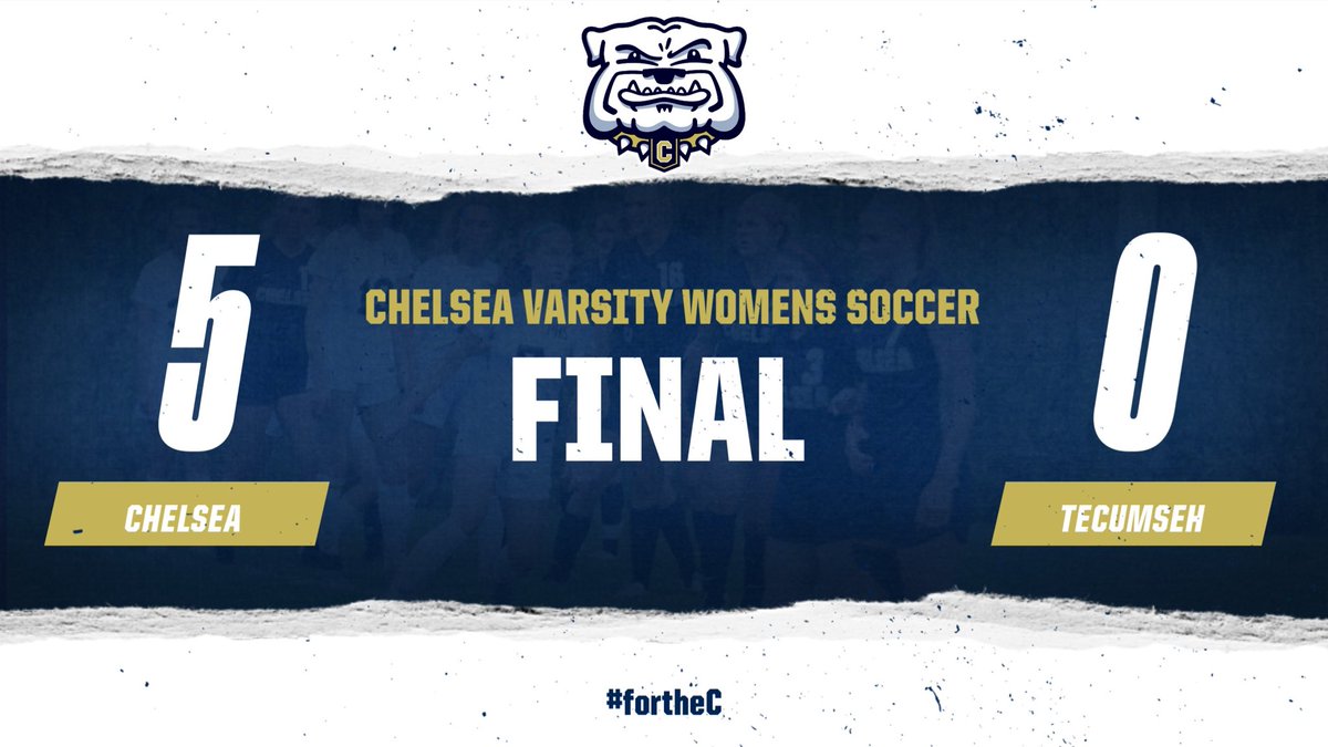 @ChelseaBulldogs Final, 5-0. Chelsea Varsity squad remains undefeated in SEC White play. Next up for Chelsea: another league match against Jackson HS at home on Wednesday, 4/24.