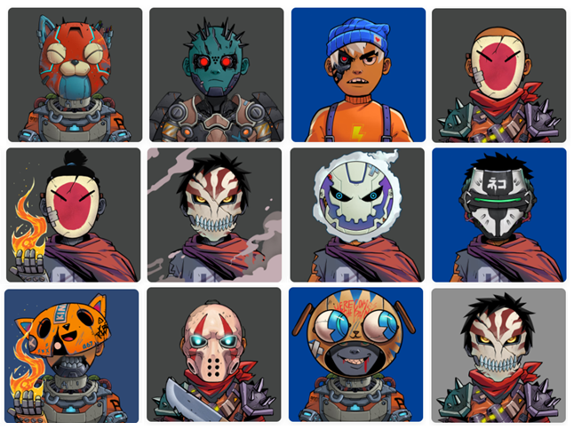 Proto 9000 is 1/10 characters in the
<a href="/savages_io/">Savages</a>
universe.  An advanced android from the future, he is self-conscious of his appearance and will cover his face with helmets/masks.