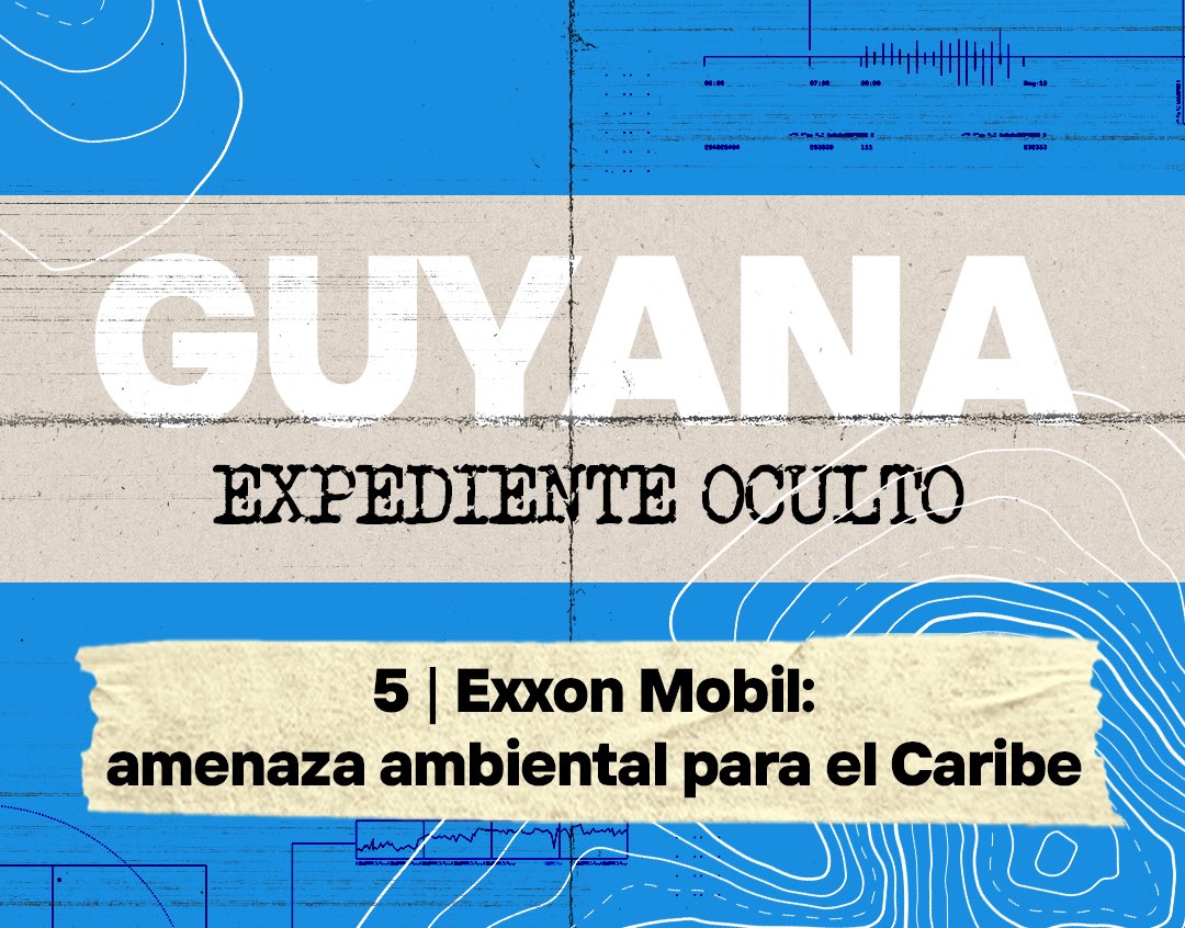 La #ExxonMobil es un peligro para la estabilidad ecológica de toda la fachada atlántica venezolana y del Mar Caribe.

Conoce en el V capítulo de nuestro seriado los detalles de las amenazas a la seguridad ambiental de la transnacional ▶️ lc.cx/33AfYA

#BloqueaElBloqueo
